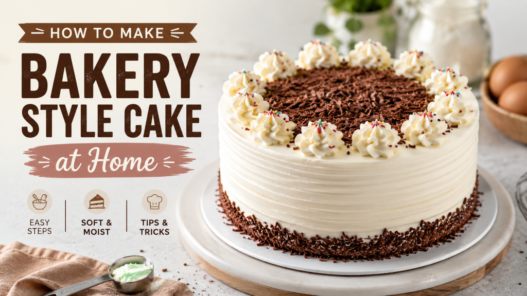 How to Make Bakery Style Cake at Home